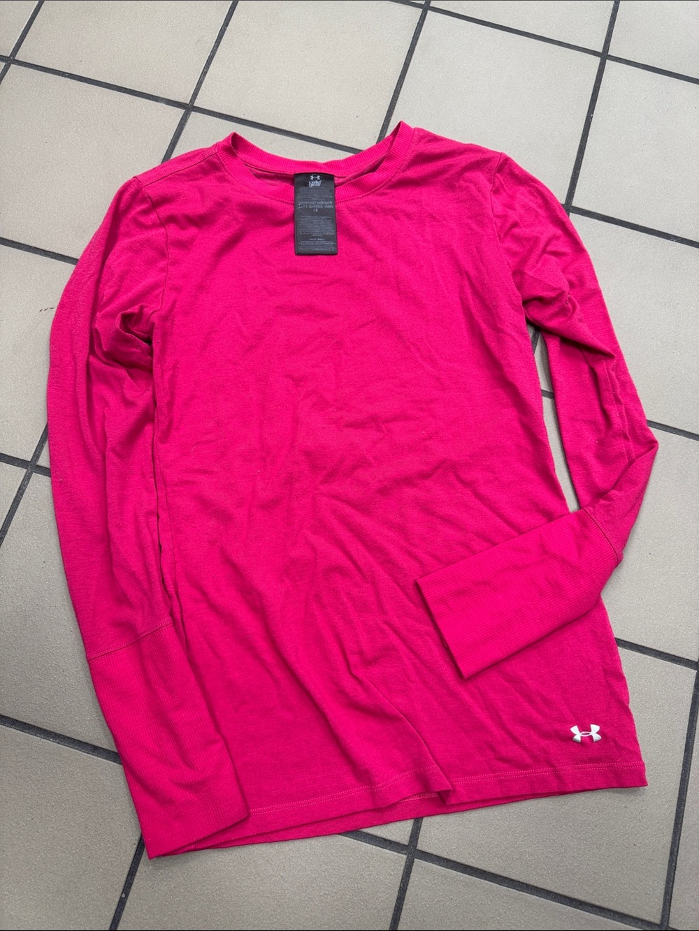 Under Armour Men’s Long Sleeve Shirt - Hot Pink